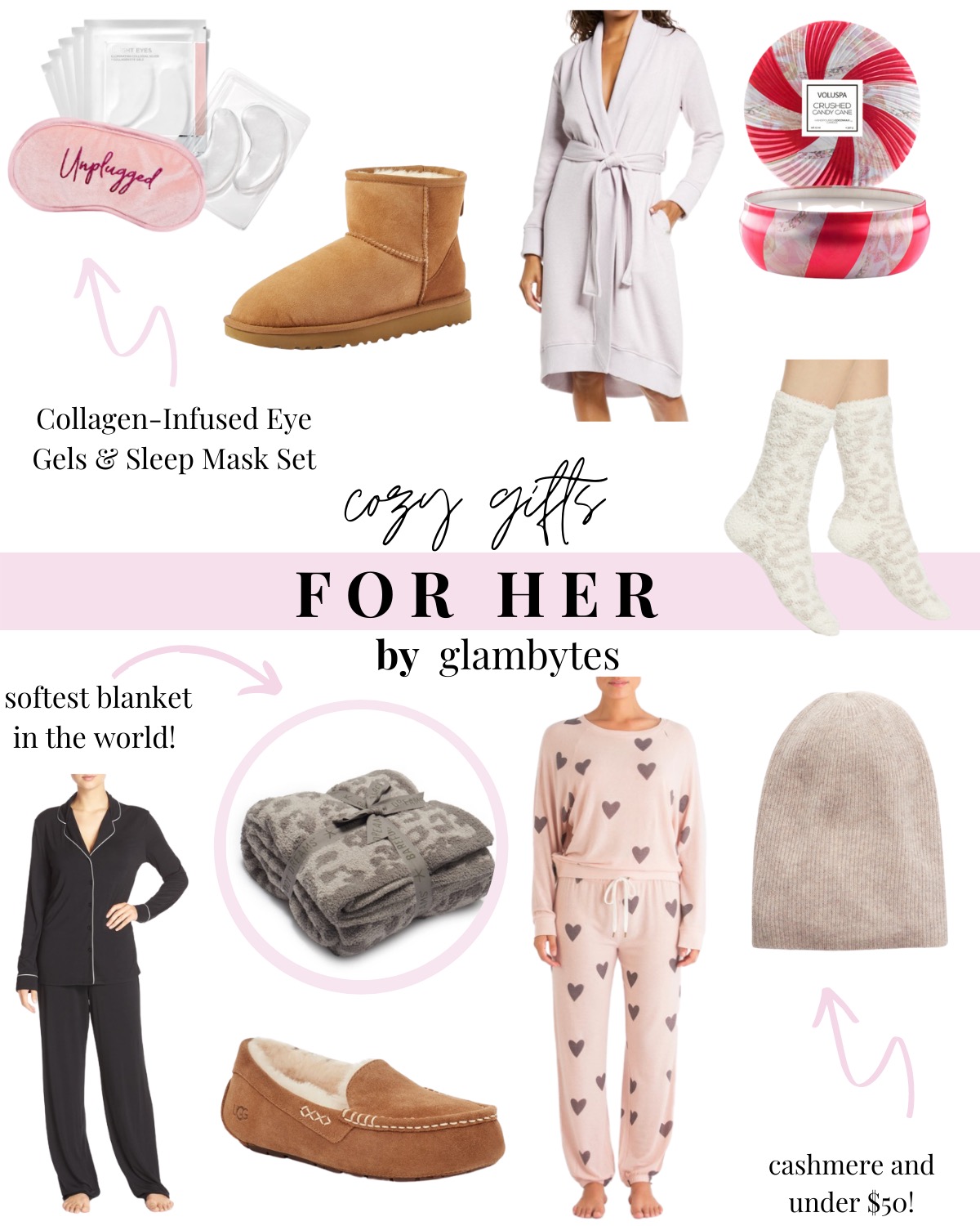 a collage of Cozy Gifts For Her