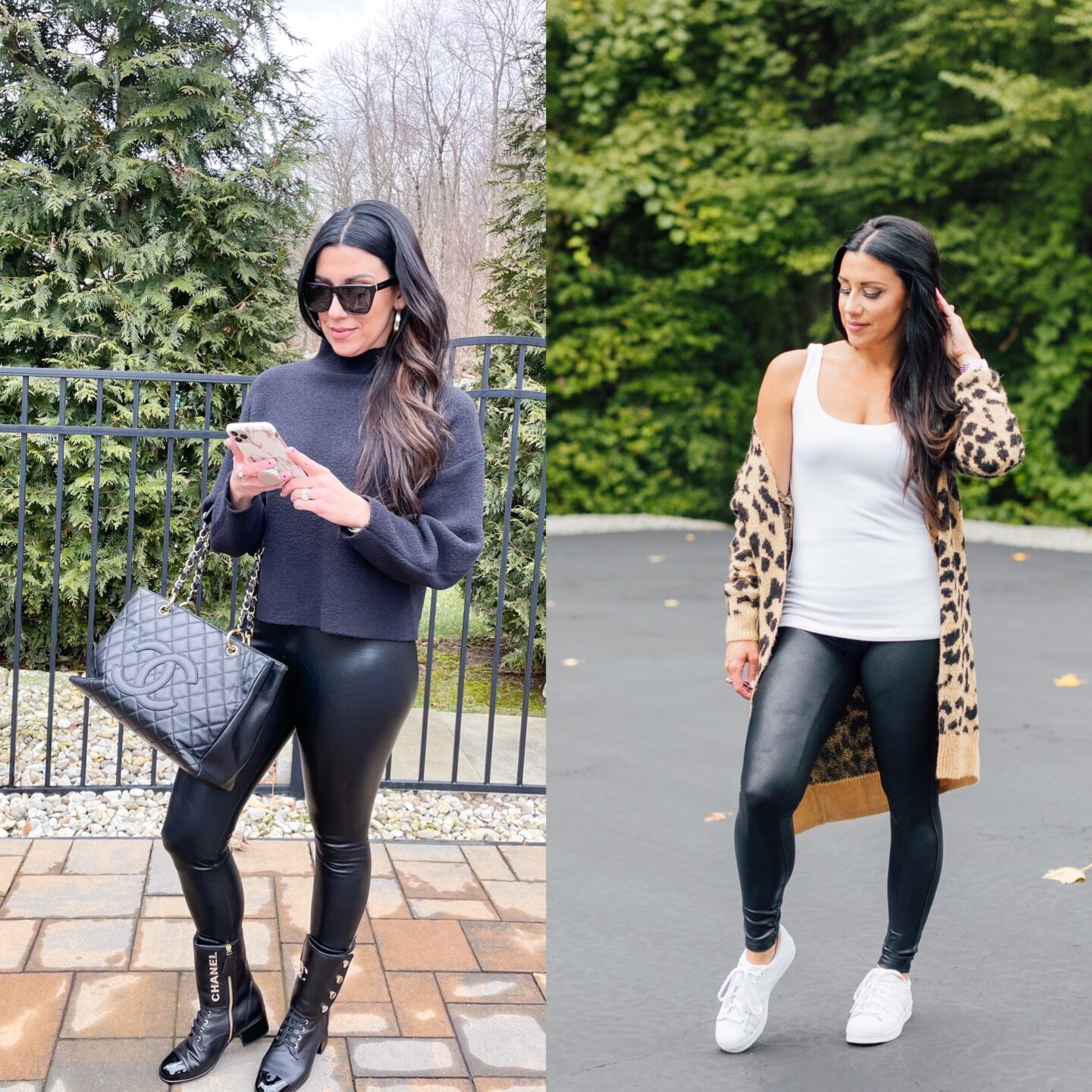 The best faux leather leggings  Spanx VS Commando review & comparison -  Glamour and Gains