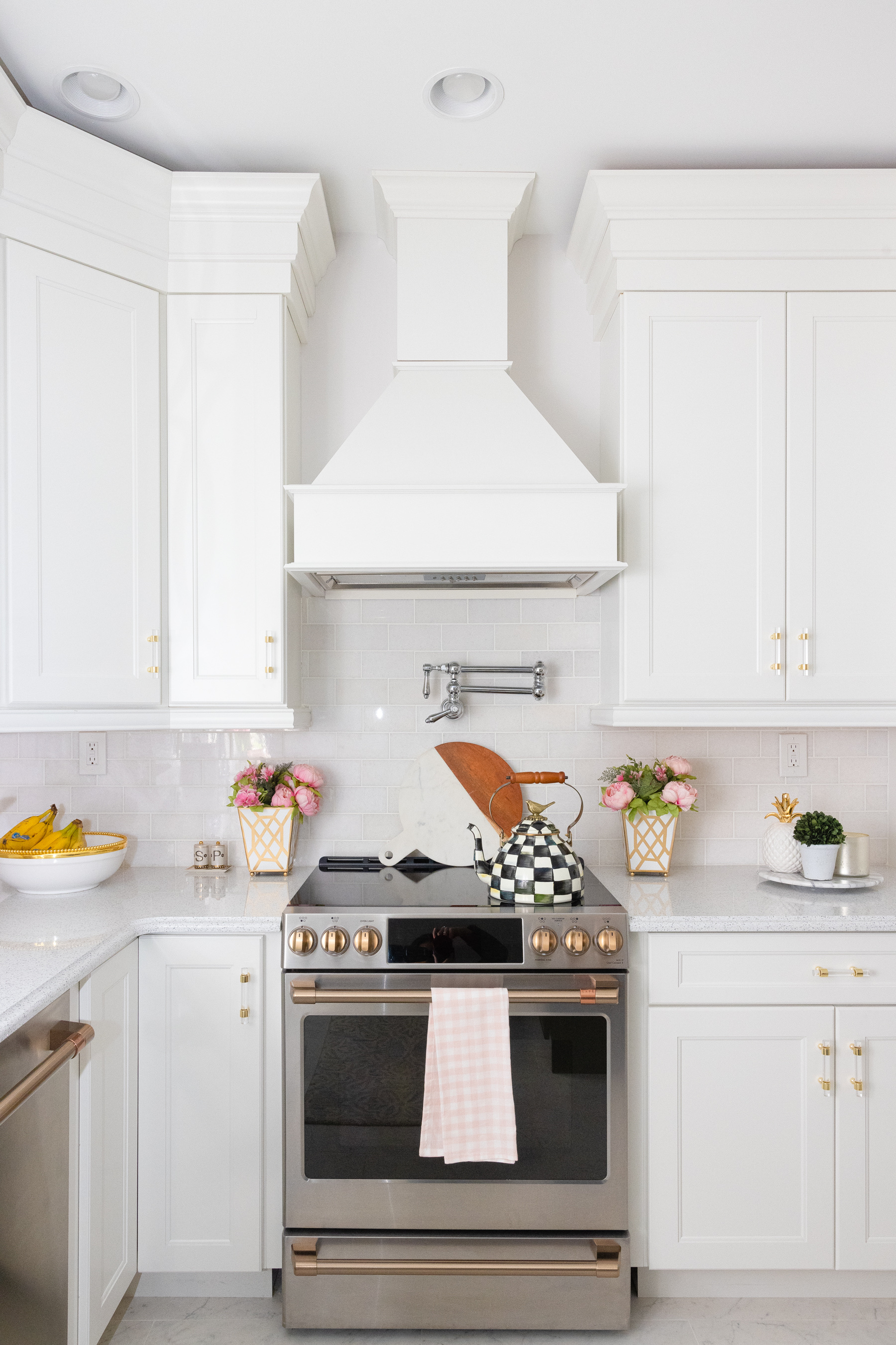 industrial oven in white kitchen