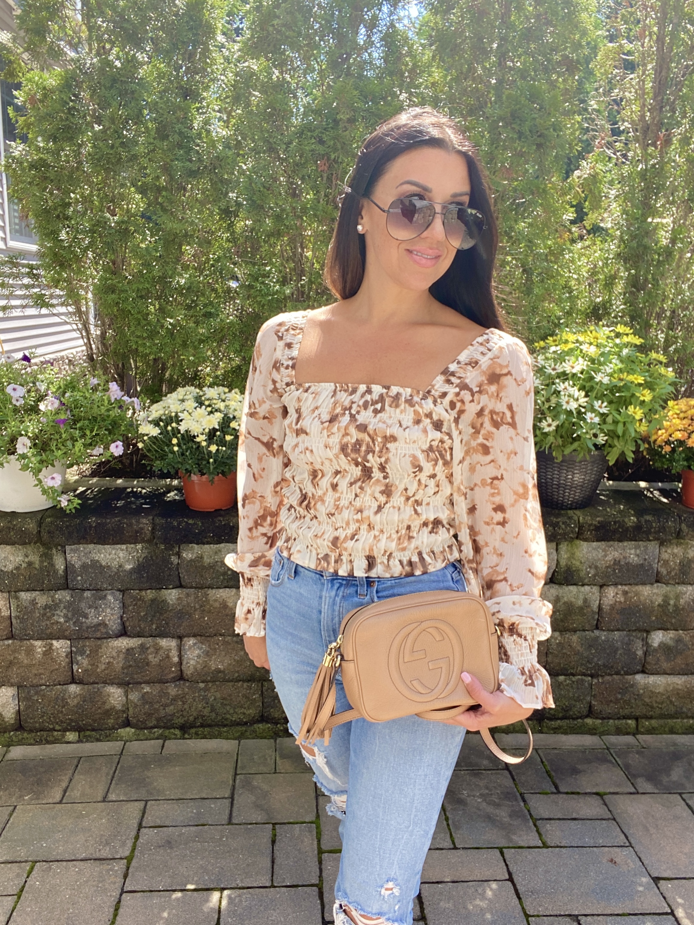 woman wearing smock top for Five Must Haves For Fall