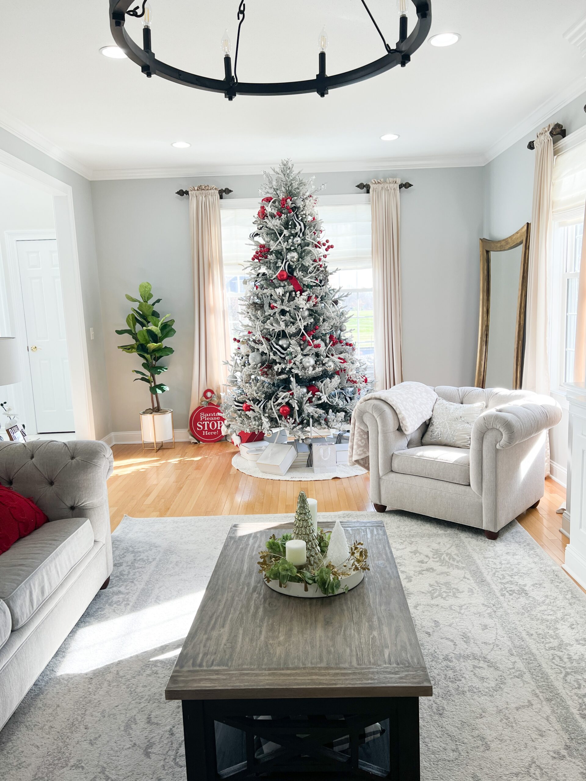 My 2021 Holiday Decor in living room